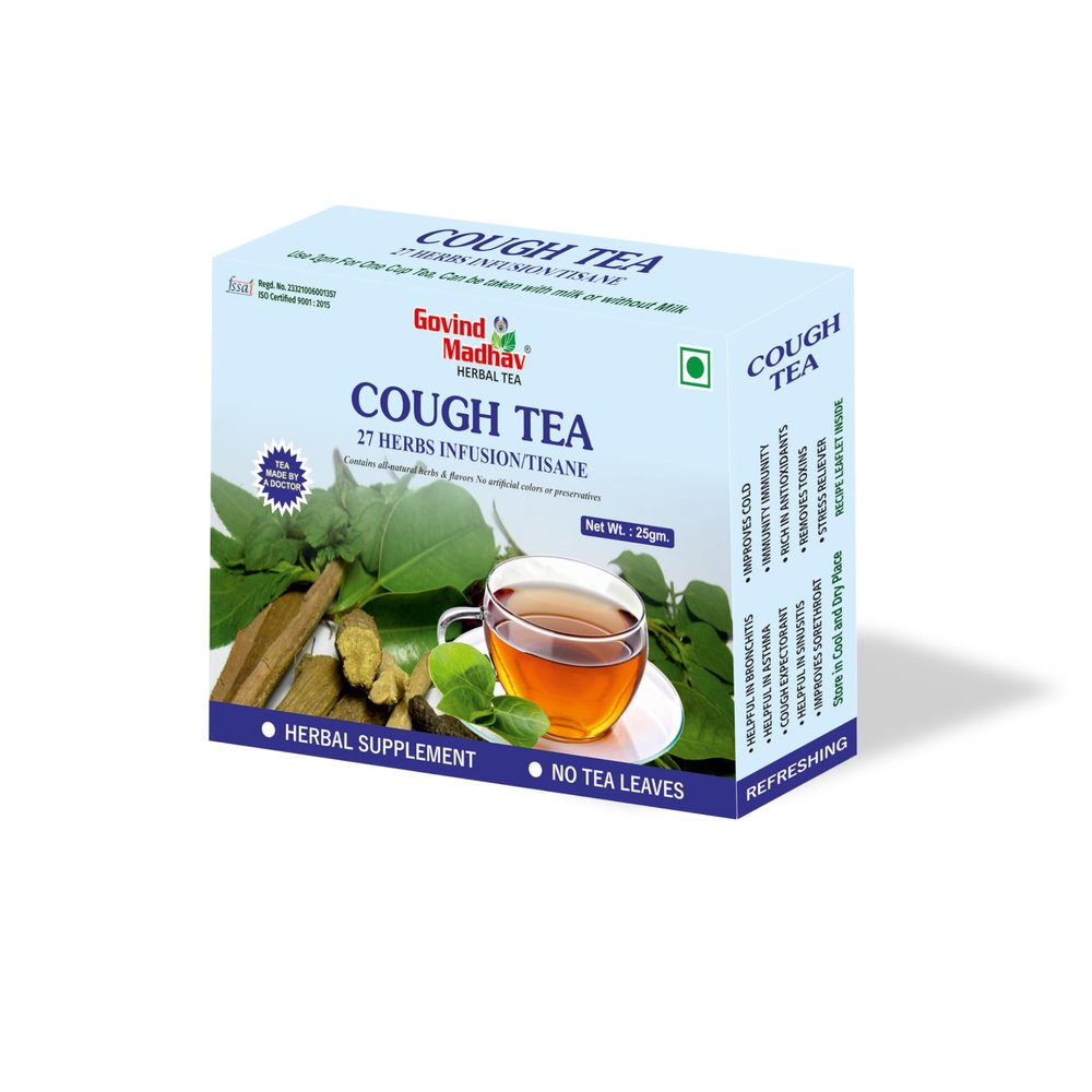 Govind Madhav || Relieve Cough Naturally with Our Botanical Cough Tea - Herbal Remedy(25 Gram) (Pack of 1)