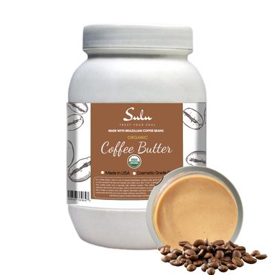 3 LBS Coffee Bean Butter- USDA Certified Organic Cold Pressed Unrefined from Brazilian Coffee Beans