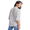 Southern Tide Women's Niki Chilly Morning Plaid Shirt, Marshmallow view 2