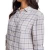 Southern Tide Women's Niki Chilly Morning Plaid Shirt, Marshmallow view 3