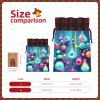 Abstract Science Chemistry Illustration 3d Fashionable Unique Reusable Drawstring Gift Bag For Holidays And Special Occasions view 4
