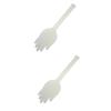 KALLORY 2pcs Plastic Health Massage Hammer Palm-Shaped for Fitness Therapy and Fatigue Relief for Back and Neck Massage White view 1