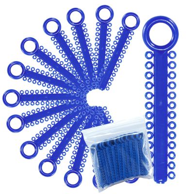 1040 Power Sticks Ligature Ties Orthodontic Ligature O-Ties, Elastic Ligature Bands, Elastic ties O-Rings Elastic Bands for Braces 26 ties on each stick (Prussian Blue)