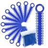 1040 Power Sticks Ligature Ties Orthodontic Ligature O-Ties, Elastic Ligature Bands, Elastic ties O-Rings Elastic Bands for Braces 26 ties on each stick (Prussian Blue) view 1