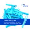 1040 Power Sticks Ligature Ties Orthodontic Ligature O-Ties, Elastic Ligature Bands, Elastic ties O-Rings Elastic Bands for Braces 26 ties on each stick (Neon Cyan) view 2