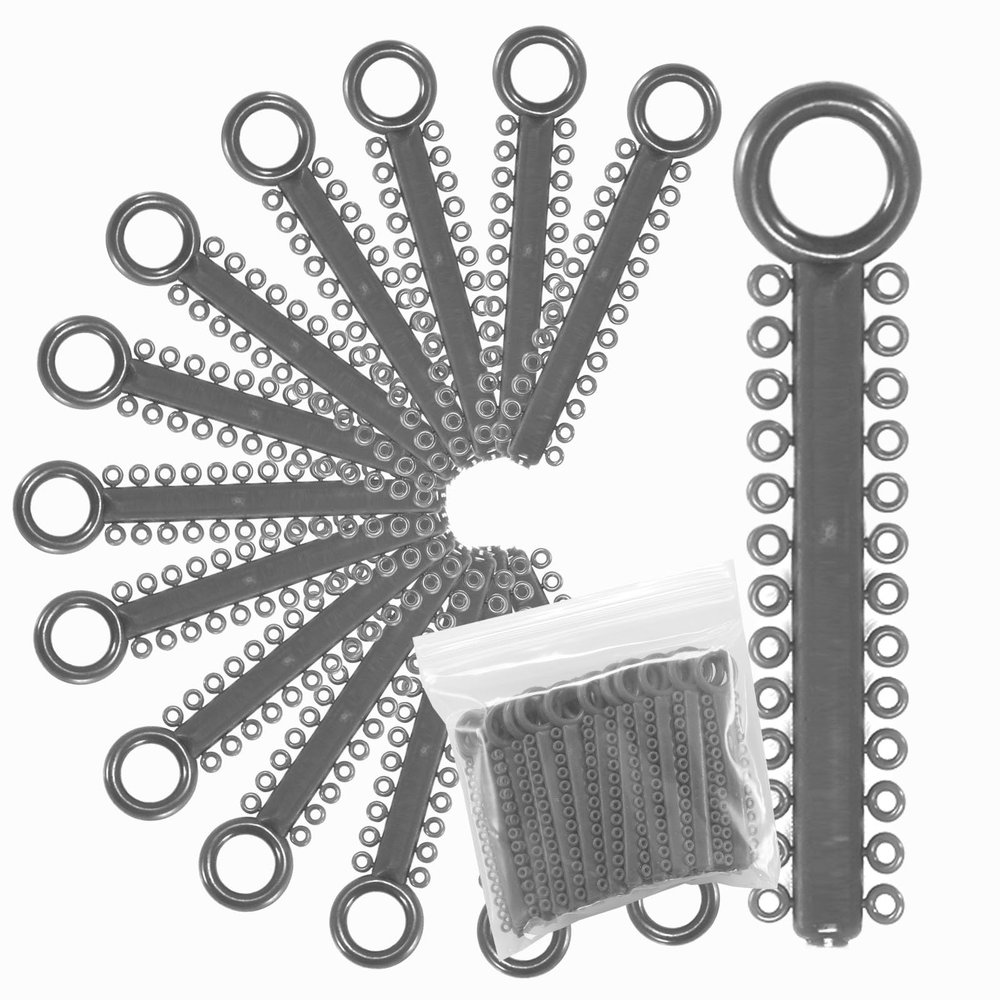 1040 Power Sticks Ligature Ties Orthodontic Ligature O-Ties, Elastic Ligature Bands, Elastic ties O-Rings Elastic Bands for Braces 26 ties on each stick (Gray)