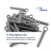 1040 Power Sticks Ligature Ties Orthodontic Ligature O-Ties, Elastic Ligature Bands, Elastic ties O-Rings Elastic Bands for Braces 26 ties on each stick (Gray) view 2