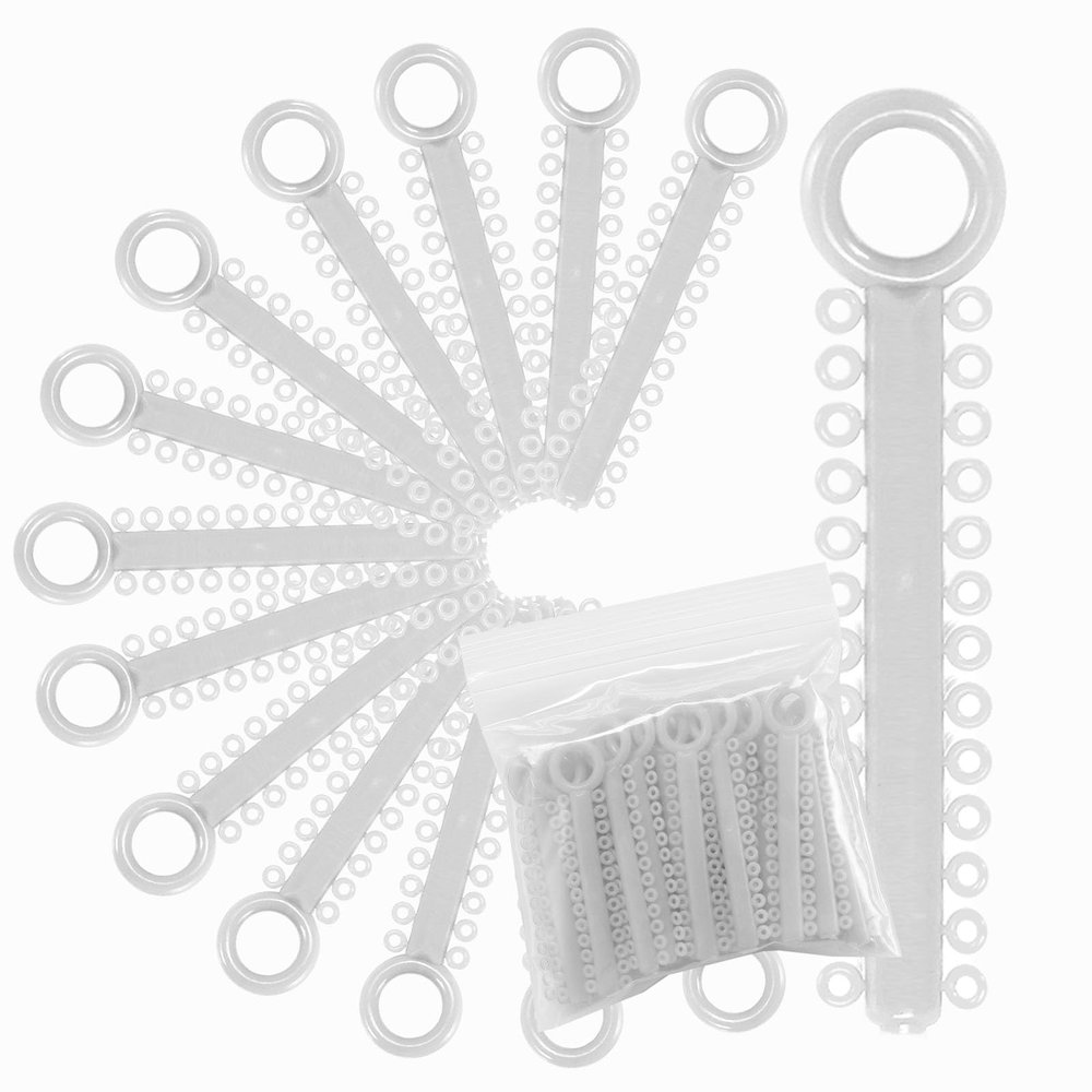 1040 Power Sticks Ligature Ties Orthodontic Ligature O-Ties, Elastic Ligature Bands, Elastic ties O-Rings Elastic Bands for Braces 26 ties on each stick(Clear)