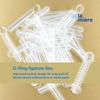 1040 Power Sticks Ligature Ties Orthodontic Ligature O-Ties, Elastic Ligature Bands, Elastic ties O-Rings Elastic Bands for Braces 26 ties on each stick(Clear) view 2