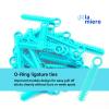 1040 Power Sticks Ligature Ties Orthodontic Ligature O-Ties, Elastic Ligature Bands, Elastic ties O-Rings Elastic Bands for Braces 26 ties on each stick (Sky Blue) view 2
