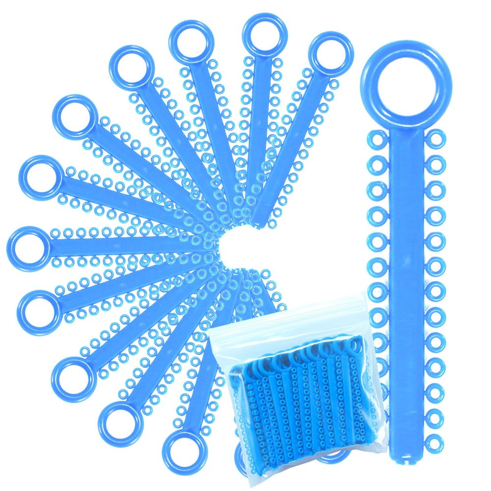 1040 Power Sticks Ligature Ties Orthodontic Ligature O-Ties, Elastic Ligature Bands, Elastic ties O-Rings Elastic Bands for Braces 26 ties on each stick (Baby Blue)