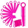 1040 Power Sticks Ligature Ties Orthodontic Ligature O-Ties, Elastic Ligature Bands, Elastic ties O-Rings Elastic Bands for Braces 26 ties on each stick (Neon Pink) view 1