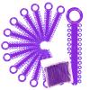 1040 Power Sticks Ligature Ties Orthodontic Ligature O-Ties, Elastic Ligature Bands, Elastic ties O-Rings Elastic Bands for Braces 26 ties on each stick (Deep Purple) view 1