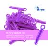 1040 Power Sticks Ligature Ties Orthodontic Ligature O-Ties, Elastic Ligature Bands, Elastic ties O-Rings Elastic Bands for Braces 26 ties on each stick (Deep Purple) view 2