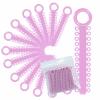 1040 Power Sticks Ligature Ties Orthodontic Ligature O-Ties, Elastic Ligature Bands, Elastic ties O-Rings Elastic Bands for Braces 26 ties on each stick (Light Pastel Pink) view 1