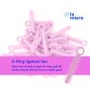 1040 Power Sticks Ligature Ties Orthodontic Ligature O-Ties, Elastic Ligature Bands, Elastic ties O-Rings Elastic Bands for Braces 26 ties on each stick (Light Pastel Pink) view 2