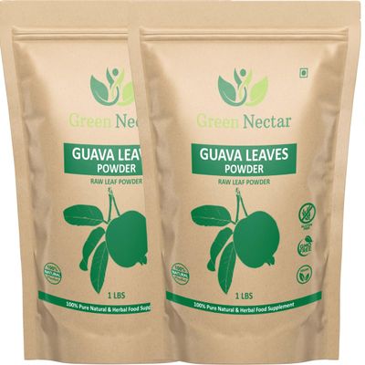Guava Leaf Powder (100% Natural & Pure), Guava Leaf Tea, Vegan (16 Oz - 2 Pack)
