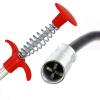 drain clog remover Herramienta De Dragado De Tuberas De Resorte, Limpiador De Drenaje De Alambre De Metal, Palo De Dragado De Alcantarillado, Gancho De Tubera, Removedor De Obstrucciones, Herramient view 4