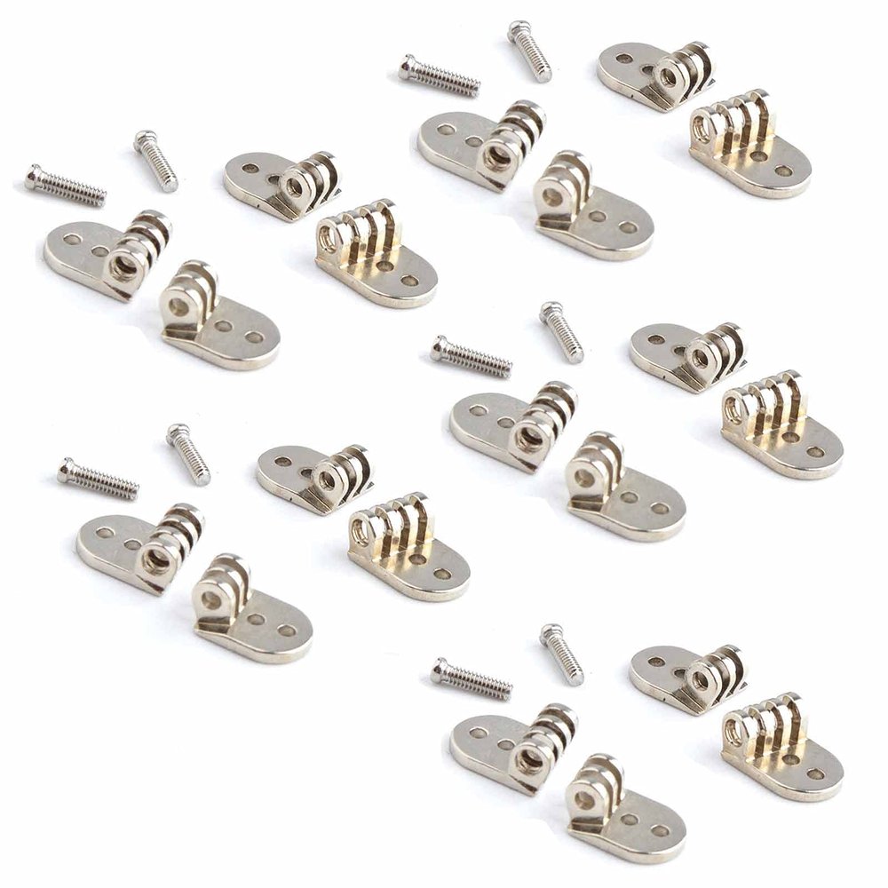 SBTRKT 100sets Eyeglasses Hinges for Spectacle Hinges Glasses Parts Replacement Plastic Frame Acetate Frame Wood Horn Frame Screw on with Screw