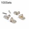SBTRKT 100sets Eyeglasses Hinges for Spectacle Hinges Glasses Parts Replacement Plastic Frame Acetate Frame Wood Horn Frame Screw on with Screw view 3