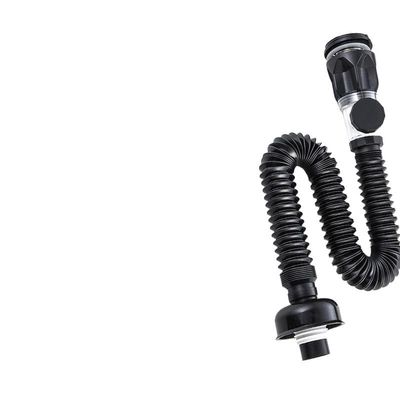 drain clog remover Tubo De Drenaje Para Fregadero De Cocina, Extensin Flexible, Desodorante, Colador, Tubera, Lavabo De Bao, Antibloqueo, Suministros, Accesorios drain cleaner ( Color : Black , Siz
