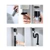 drain clog remover Tubo De Drenaje Para Fregadero De Cocina, Extensin Flexible, Desodorante, Colador, Tubera, Lavabo De Bao, Antibloqueo, Suministros, Accesorios drain cleaner ( Color : Black , Siz view 3