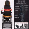 CEEBUS Lightweight Wheelchair,Heavy Duty Electric with Headrest,Foldable Folding and Lightweight Portable Powerchair with,Electric Power or Manual Manipulation,Adjustable Backrest and Pedal,Joystick view 2
