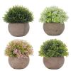 tdons Vintage semi-Round Grass Ball Bonsai Ornaments view 1
