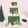 3 Pcs Christmas Stackable Gift Boxes Set with Lids Christmas Decorative Stacking Boxes Nesting Boxes Xmas Boxes for Gifts Christmas Thanksgiving New Year Wrapping Presents and Decorations (Green) view 4