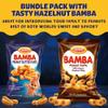 Osem Bamba Peanut Butter Puffs (Original and Hazelnut Bundle) All Natural Peanut Puffs Family pack + 1 2.1oz Bag of Hazelnut Bamba view 3