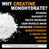 It's Just! - Creatine Monohydrate Powder, Pure Creatine Powder, Made in USA, 3rd Party Lab Tested, 5g Per Serving, Scoop Included, No Fillers, No Added Flavor (Unflavored, 200g / 40 Servings) view 4