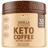 Keto Vitals Instant Keto Coffee Powder - 30 Servings - Low-Calorie Vanilla Sweetened Coffee with Keto-Friendly Creamer view 1