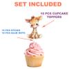 10 Pcs Giraffe Cupcake Toppers for Baby Shower, Jungle Safari Birthday, and Animal Theme Party Decorations  Cute Cupcake Picks for Kids, Cakes, and Dessert Table Supplies view 4