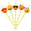 10 PCS NEWMOJI Faces Party Straws - Sip and Express with Fun Emojis! view 1