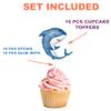 10 Pcs Shark Cupcake Toppers for Under the Sea Birthday, Baby Shower, and Ocean Theme Party Decorations  Cute Shark and Seaweed Cupcake Picks for Kids, Cakes, and Dessert Table Supplies view 4