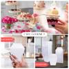 20 Pack Small 8oz Plastic Dessert Cups with Lids | Pyramid Shaped Professional-Grade Dessert Cups | Recyclable or Disposable Party Cups Small Serving Cups with Lids | CMJJ Gourmet view 2