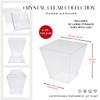 20 Pack Small 8oz Plastic Dessert Cups with Lids | Pyramid Shaped Professional-Grade Dessert Cups | Recyclable or Disposable Party Cups Small Serving Cups with Lids | CMJJ Gourmet view 3