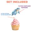 10 Pcs Sea Turtle Cupcake Toppers for Kids Birthday, Baby Shower, and Under the Sea Party Ocean Animal Decorations for Cupcakes, Cakes, and Beach or Pool Party Supplies view 4