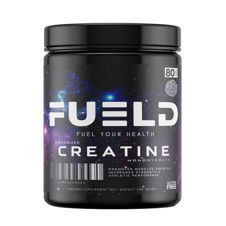 FUELD Creatine Monohydrate Micronized Powder 400G,5000mg Per Serv (5g), 80 Servings, Unflavored, Keto Friendly, Vegan, Non-GMO, Gluten Free, Soy Free, No Artificial Ingredients