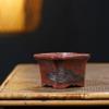 YTDJJWLS Ceramic Square Bonsai Flower Pot Handmade Collection with Pallet view 4