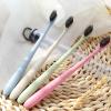 ABUCKS Wheat Straw, Fresh Plain Portable Toothbrush, Ultra-fine Soft Bristle Toothbrush, Mouth Care Toothbrush, Bamboo Charcoal Toothbrush OPP Bagged Nordic Rice view 1