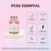 Andromaque 30 Days- PCOS Natural Reduction of Excessive Facial & Body Hair Growth-Unique Herbal Dietary Supplement for Hormonal Balance - 90 Capsules view 3