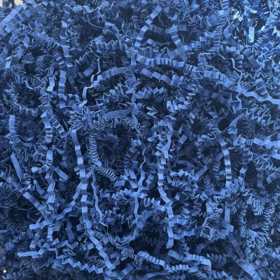 Crinkle Cut Paper Shred Filler 1 LB Gift Wrapping & Gift Basket Filler for Christmas, Halloween & Wedding Decorations,Easter Basket Grass Filler- Royal Blue