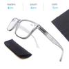 OLOMEE Clear Reading Glasses Men Blue Light Blocking Large Oversized Readers +1.75 Wide Square Cheaters W/Big Head/Large Face view 4