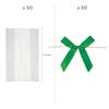 Fun Express Clear Cellophane Bags with Green Bow Small Kit Assortment May Vary view 2