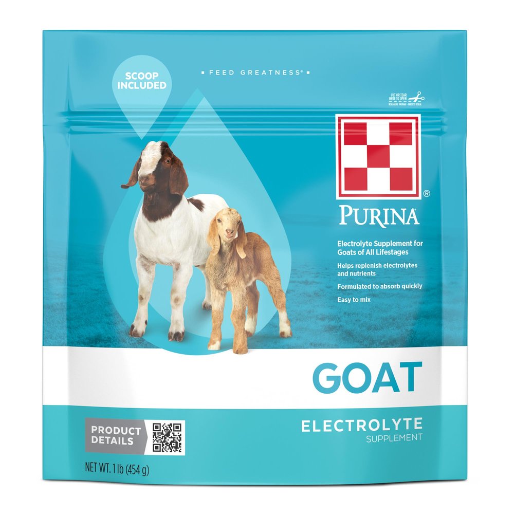 Purina Goat Electrolyte for Goats of All Life Stages | 16 Ounce (16 OZ) Pouch