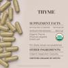 Thyme USDA Organic 120 Capsules | High-Potency Natural Supplement | Certified Organic Vegetarian Capsules and Organic Thyme (Thymus Vulgaris) Dried Leaf (120 Capsules) view 3