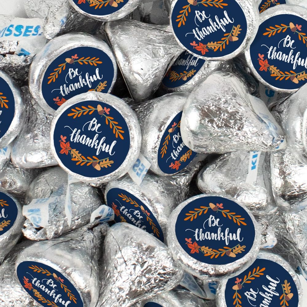 255 Pcs Thanksgiving Candy Party Favor Kisses Chocolate (2.5 lb) - Thankful