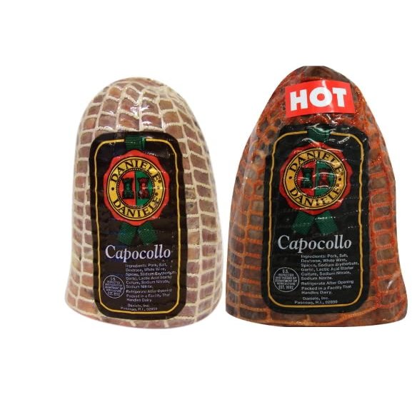 Italian Style Capicola/Capocollo "Copa" Charcuterie Set (1 Regular Chunk & 1 Hot Chunk (3.5Lbs - 4Lbs Average Weight Each Chunk))