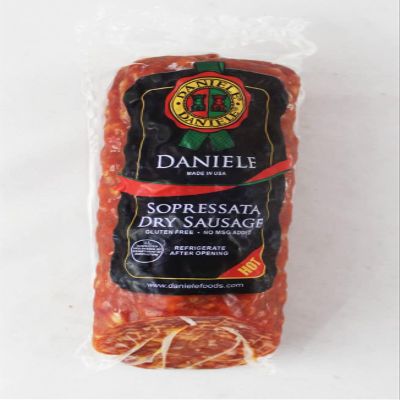 Italian Style Hot Sopressata Salami Chunk 2.5Lbs - 3Lbs Average Weight